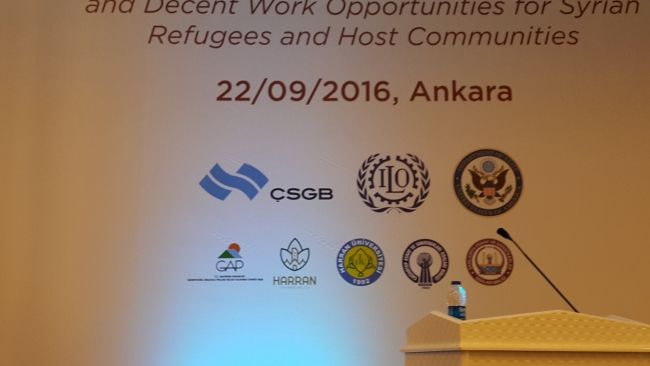 Suriyelilere Ev Sahibi Topluluklar için Geçim Kaynağı ve İnsana Yakışır İş Olanaklarının Geliştirilmesi Ulusal Konferansı