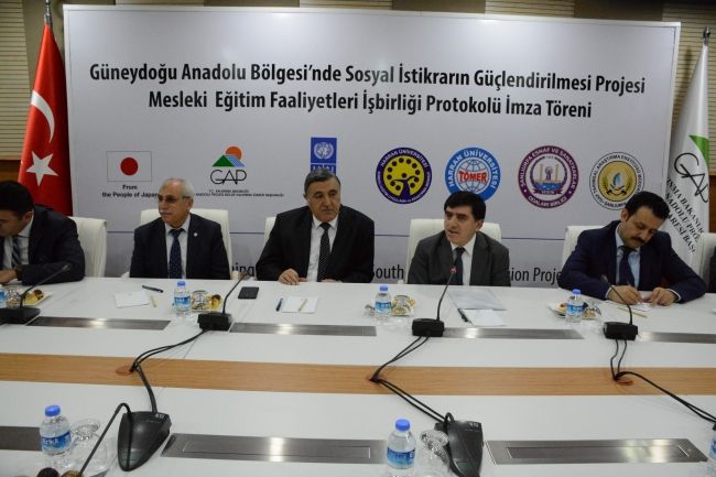 Sosyal İstikrarın Güçlendirilmesi Projesi Mesleki Eğitim Faaliyetleri İşbirliği Protokolü İmzalandı