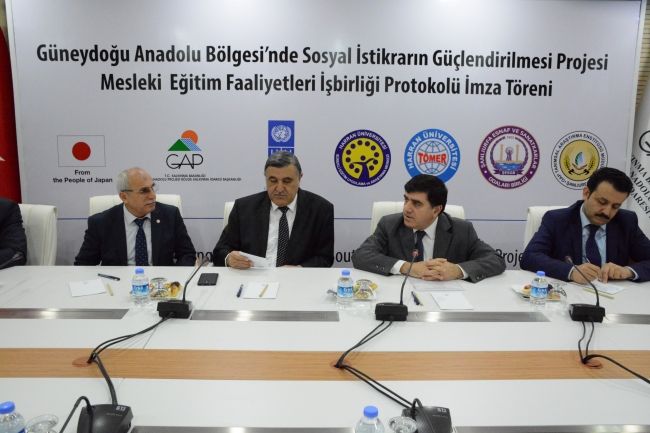 Sosyal İstikrarın Güçlendirilmesi Projesi Mesleki Eğitim Faaliyetleri İşbirliği Protokolü İmzalandı