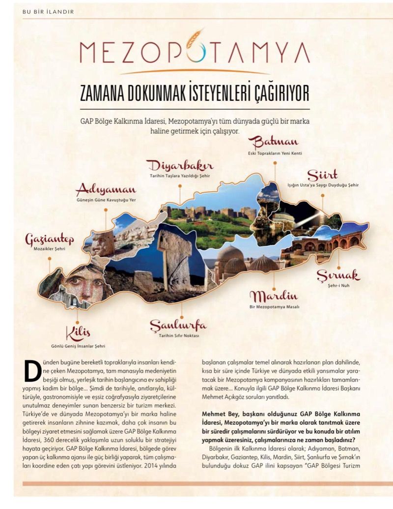 GAP İdaresi Başkan Vekili Mehmet Açıkgöz'ün Atlas Dergisi Kasım Sayısı Röportajı