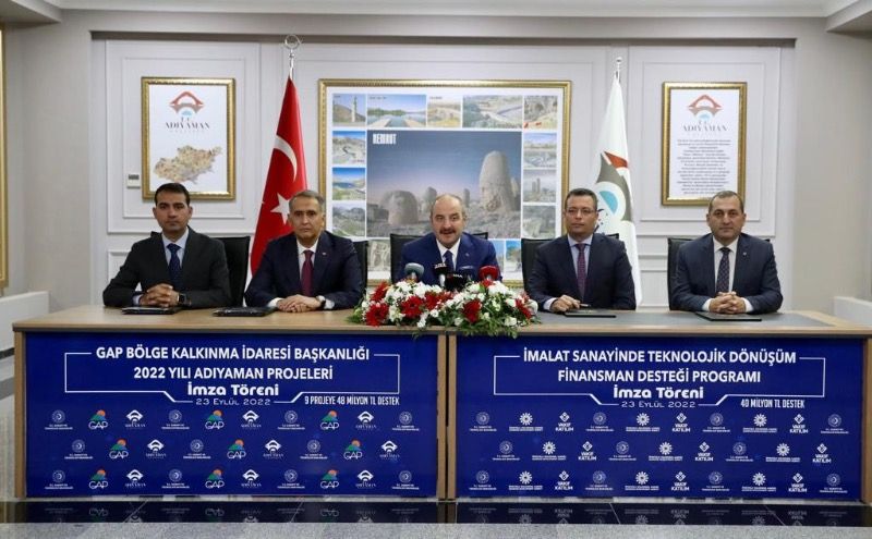 Sanayi ve Teknoloji Bakanı Mustafa VARANK, GAP İdaresince Adıyaman'da Desteklenecek Projelerin Protokol İmza Törenine Katıldı