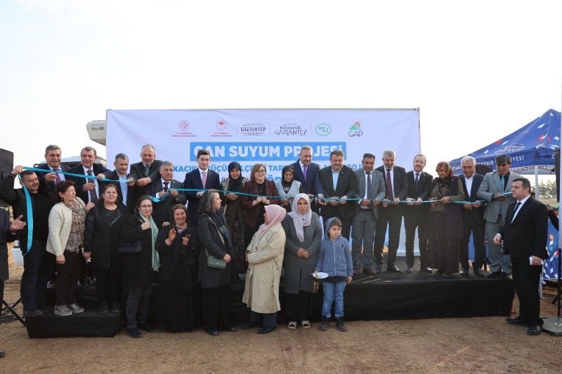 Gaziantep’te GAP İdaresi Desteği ile Tamamlanan Sulama Kanallarına Su Verilmeye Başlandı