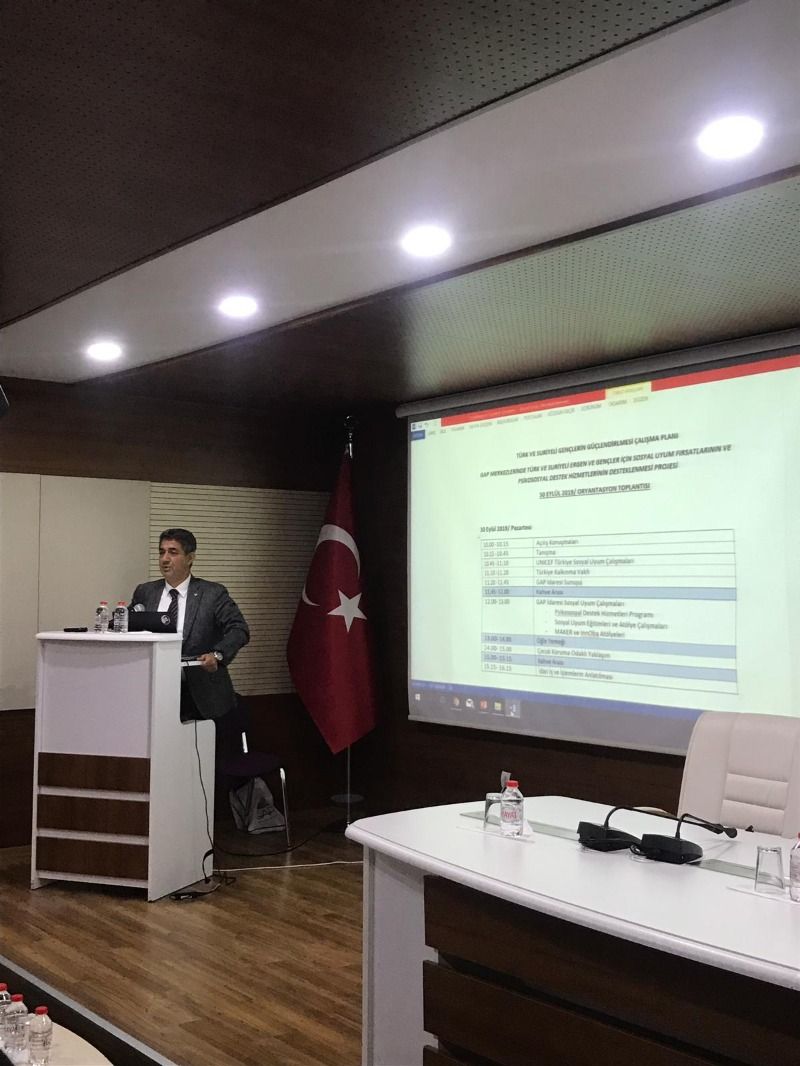 Şanlıurfa'da Proje Çalışanlarına Oryantasyon Eğitimi Verildi