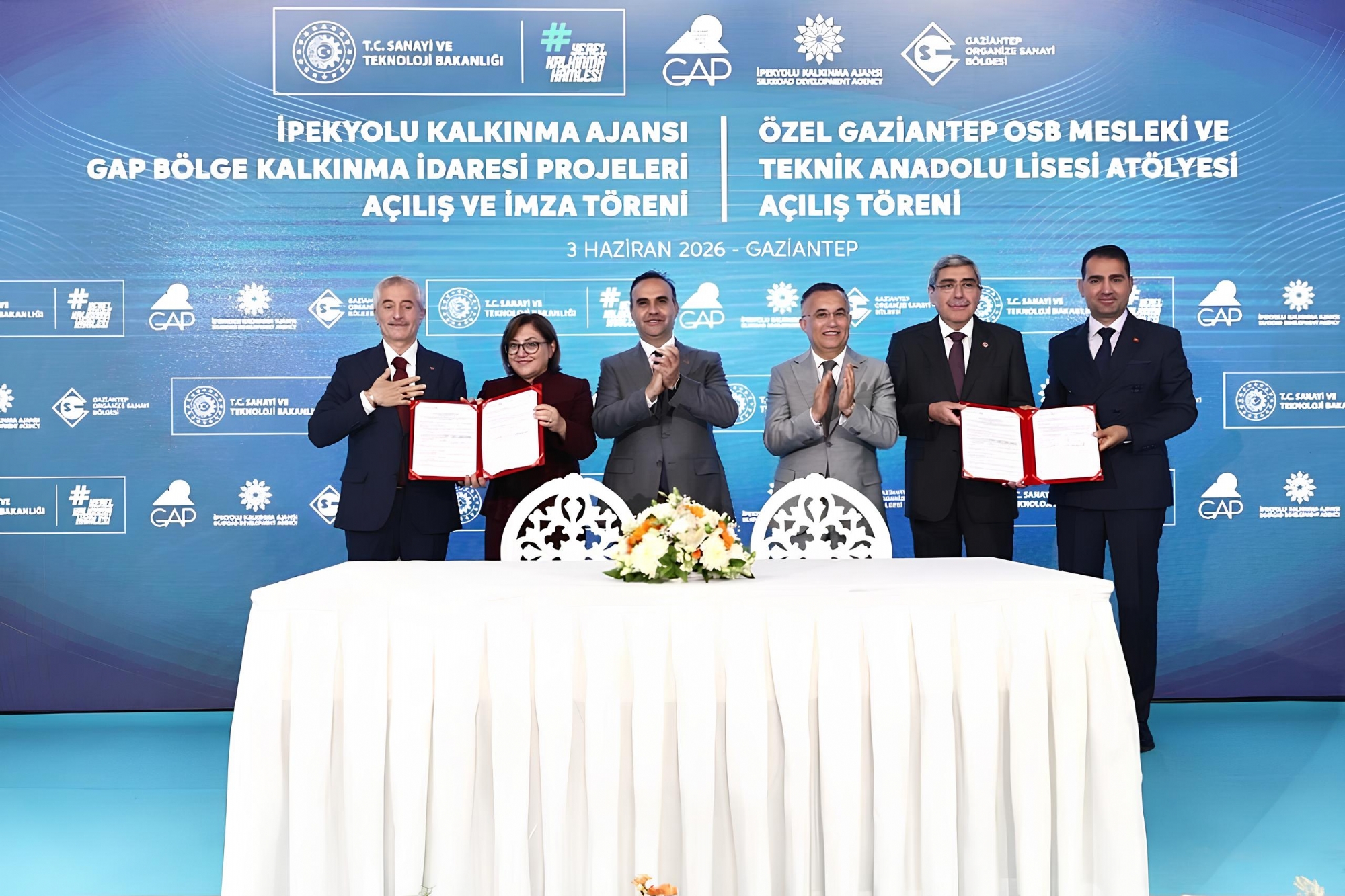 GAP İdaresi Destekli Projelerin Açılış ve Protokol İmza Töreni Gaziantep’te Gerçekleştirildi
