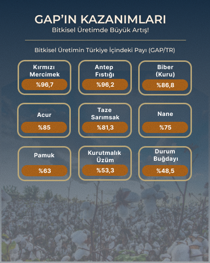 GAP kazanımları
